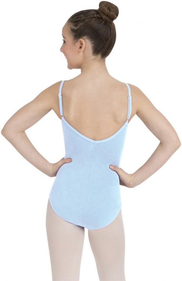 imageCapezio Big Girls Classics Camisole Leotard with Adjustable StrapsLight Blue