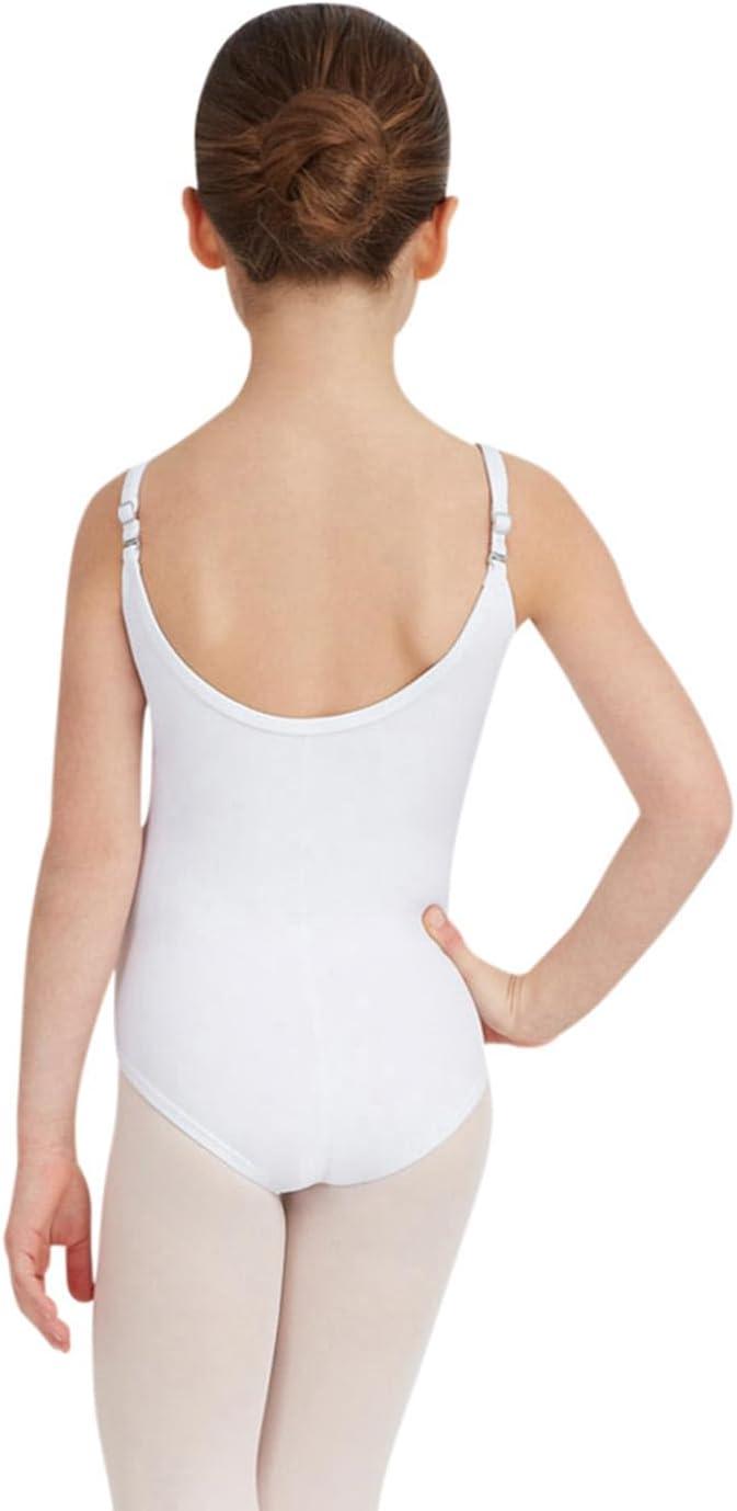 imageCapezio Girls Team Basic Camisole Leotard with Adjustable StrapsWhite