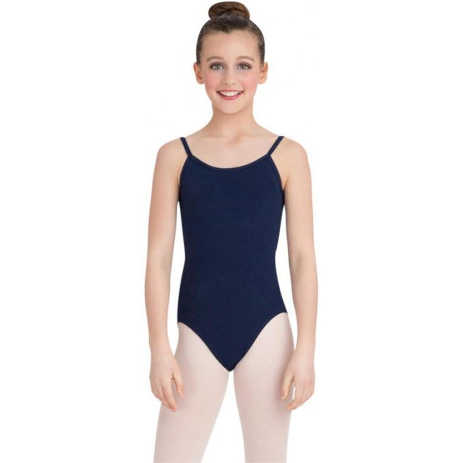 imageCapezio Big Girls Classics Camisole Leotard with Adjustable StrapsNavy Blue
