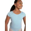 imageCapezio Big Girls Classic Short Sleeve LeotardLight Blue