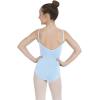 imageCapezio Big Girls Classics Camisole Leotard with Adjustable StrapsLight Blue