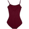 imageCapezio Womens Camisole Leotard With Adjustable StrapsBurgundy