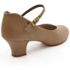 imageCapezio Womens Junior Footlight Character Dance Shoes Professional Dance Shoes for Women Suitable for Many Dance Styles Comfortable ampamp Supportive Dance HeelsCaramel