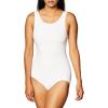 imageWomens HighNeck Tank LeotardWhite