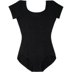imageCapezio Big Girls Classic Short Sleeve LeotardBlack