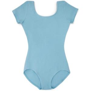 imageCapezio Big Girls Classic Short Sleeve LeotardLight Blue