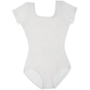 imageCapezio Big Girls Classic Short Sleeve LeotardWhite