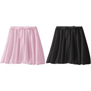 imageCapezio Girls Childrens Collection Circular PullOn SkirtPinkBlack