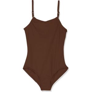 imageCapezio Girls Team Basic Camisole Leotard with Adjustable StrapsEspresso