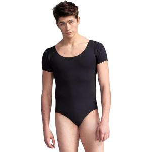 imageCapezio Mens Tactel Short Sleeve LeotardBlack