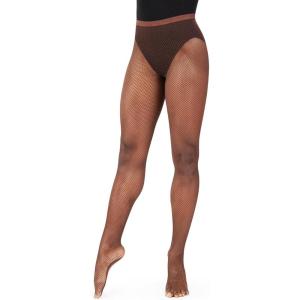 imageCapezio Womens Studio Basics Fishnet Seamless TightChestnut