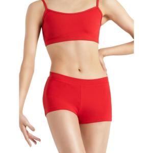imageCapezio Womens Team Basic Boy Cut Low Rise ShortRed