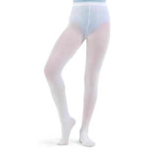 imageCapezio girls Ultra Soft Self Knit Waistband TightWhite