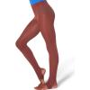 imageCapezio Girls Ultra Soft Self Knit Waistband Stirrup Tight  GirlsChestnut
