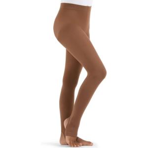 imageCapezio Girls Ultra Soft Self Knit Waistband Stirrup Tight  GirlsMaple