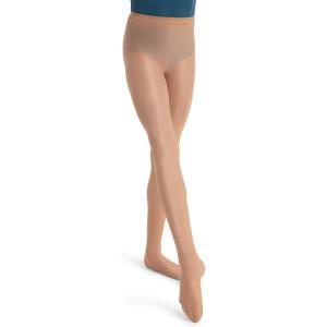 imageCapezio girls Girls Ultra Shimmery Footed TightsLight Toast