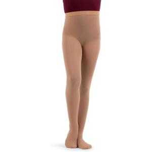 imageCapezio girls Hold ampamp Stretch Footed TightSuntan