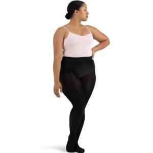 imageCapezio Womens Hold ampamp Stretch Plus Footed TightsBlack