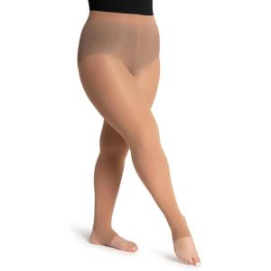 imageCapezio womens Ultra Soft Self Knit Waistband Stirrup TightTightLight Suntan