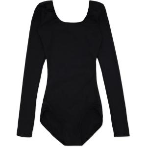 imageCapezio Girls Team Basics Long Sleeve LeotardBlack