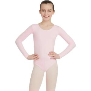 imageCapezio Girls Team Basics Long Sleeve LeotardPink