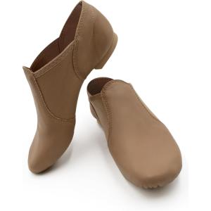 imageCapezio Girls E Series Ej2c Jazz Slip on ShoeCaramel