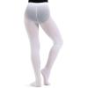 image:imageCapezio Little Girls Ultra Soft Self Knit Waistband Footed TightWhite