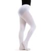 image:imageCapezio Little Girls Ultra Soft Self Knit Waistband Footed TightWhite