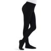 image:imageCapezio Little Girls Ultra Soft Self Knit Waistband Footed TightBlack