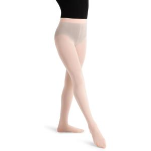 image:imageCapezio Little Girls Ultra Soft Self Knit Waistband Footed TightBallet Pink
